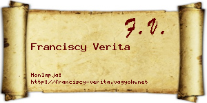 Franciscy Verita névjegykártya
